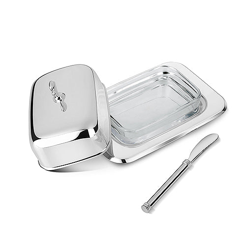 Newbridge Silverware Butter Dish W/Knife