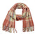 Pure Accessories Tartan Scarf Coral