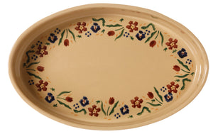Nicholas Mosse Wild Flower Meadow Small Oval Oven Dish